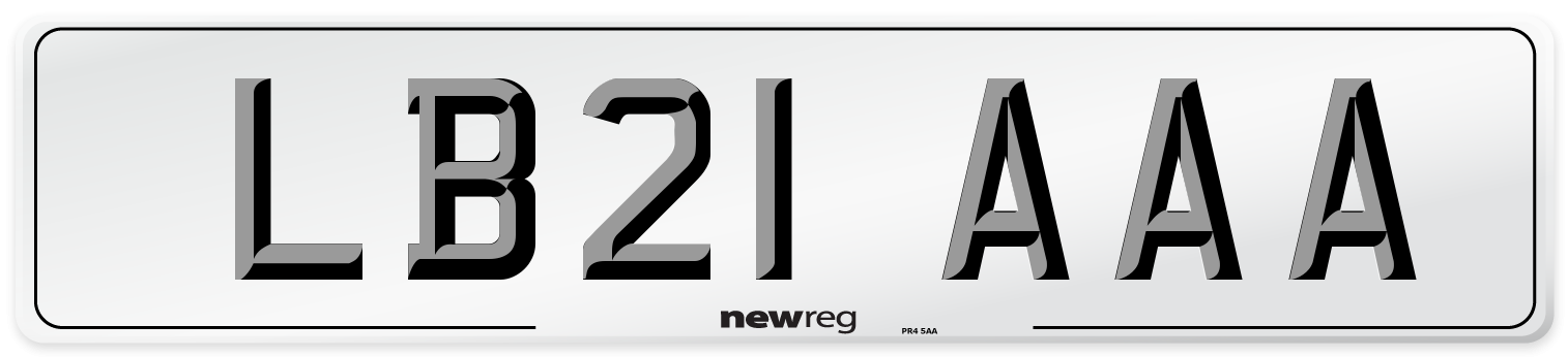 LB21 AAA Number Plate from New Reg